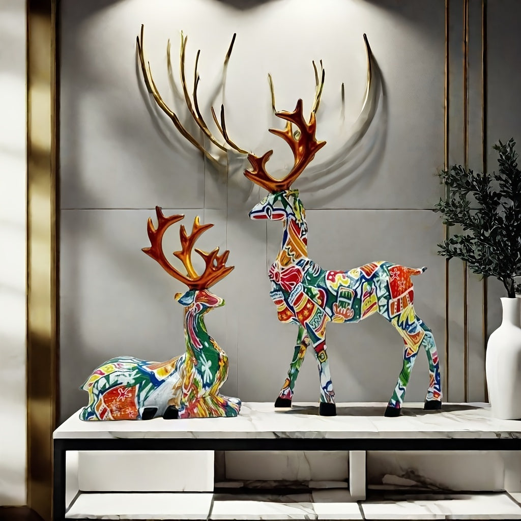 Tnessential U002fset of Reindeer 3D Decor
