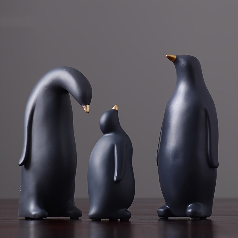 Tnessential Penguin Resin Decorative Figurine for 3D Decor