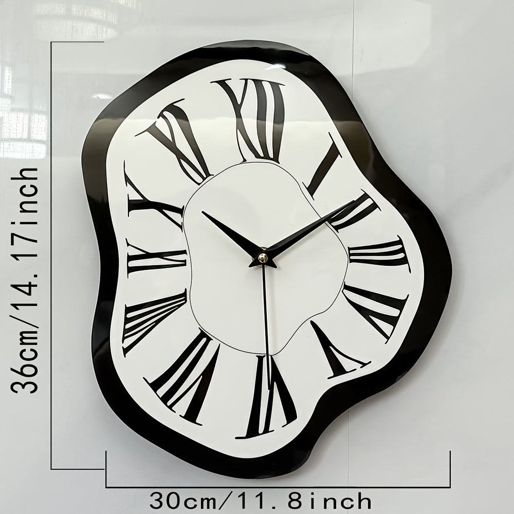 Tnessential Nordic Distorted Deformation Wall Clock 3D Decor