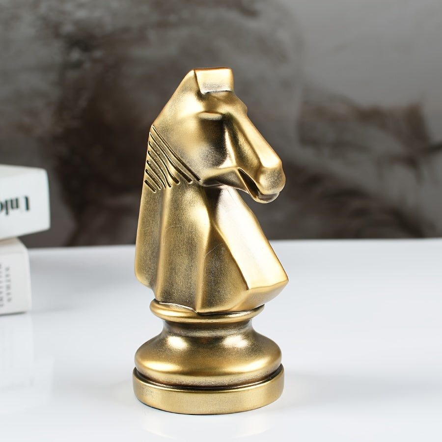 Tnessential Resin Chess King Decorative Piece: Indoor and Outdoor Use 3D Decor