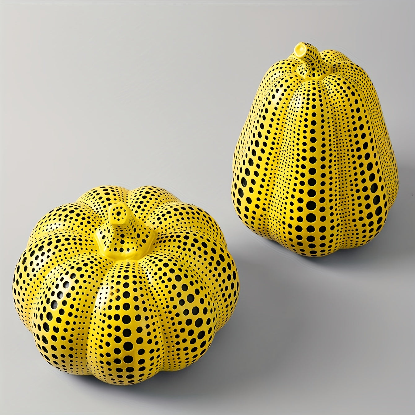 Tnessential Modern Halloween Resin Pumpkin Sculpture 3D Decor