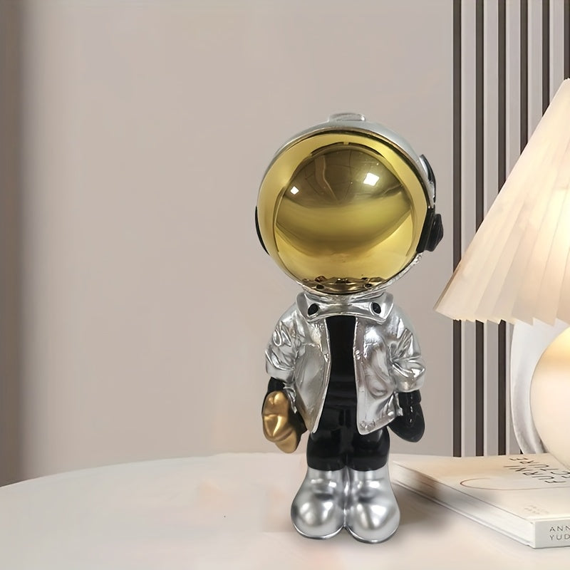 Tnessential Silvery Astronaut Ornament 3D Decor