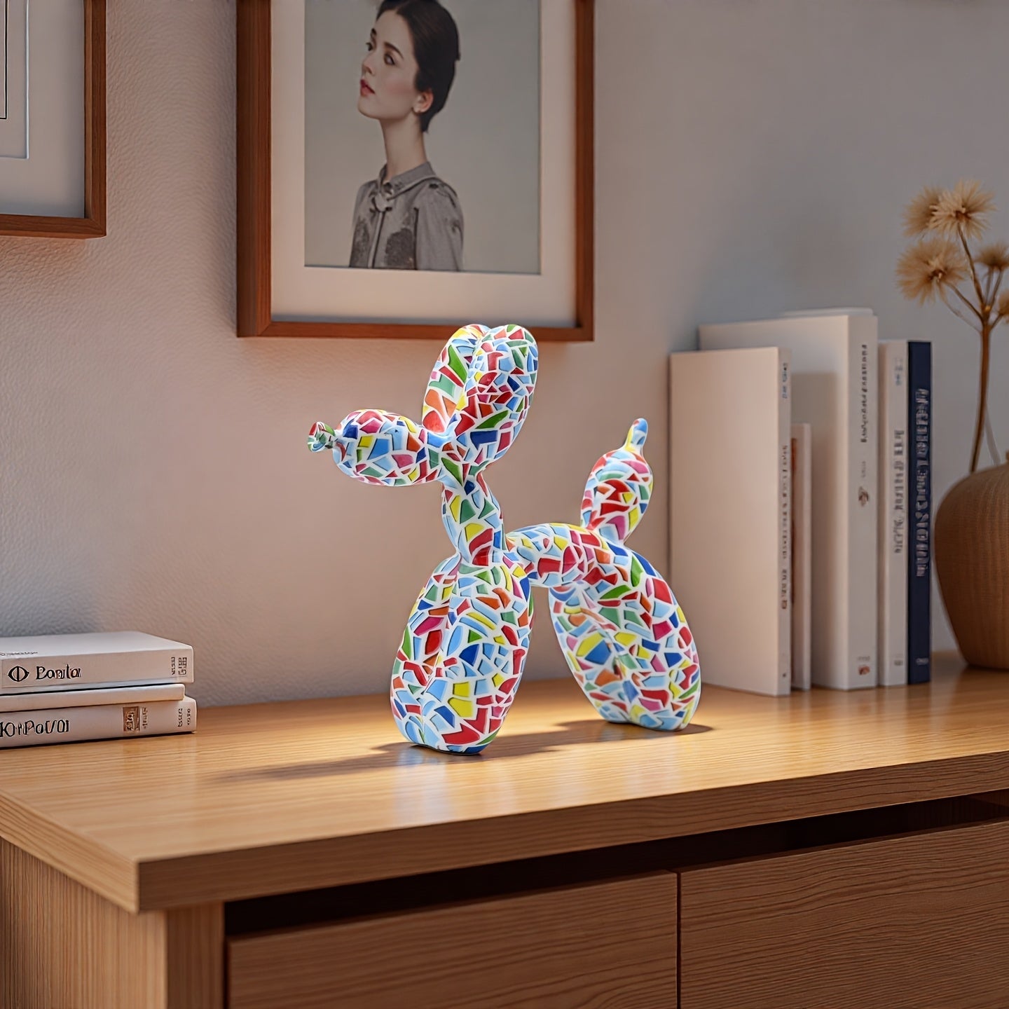 Tnessential Collectible Figurines Medium Colorful Mosaic Resin 3D Decor
