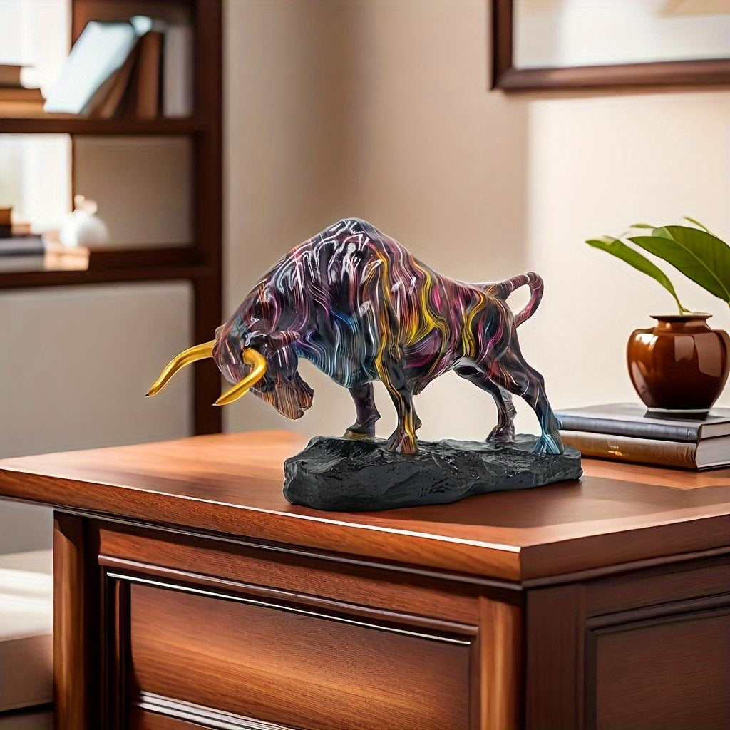 Tnessential Stunning Wall Street Bull Sculpture 3D Decor