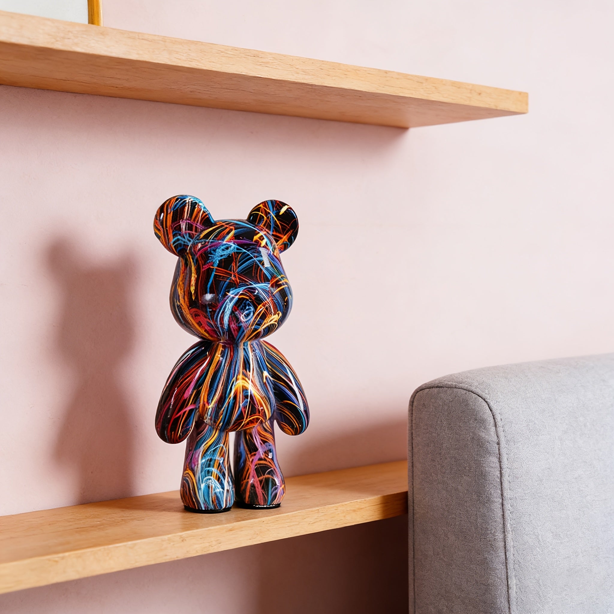Tnessential Bear Decorative Resin Sculpture Statue 3D Decor