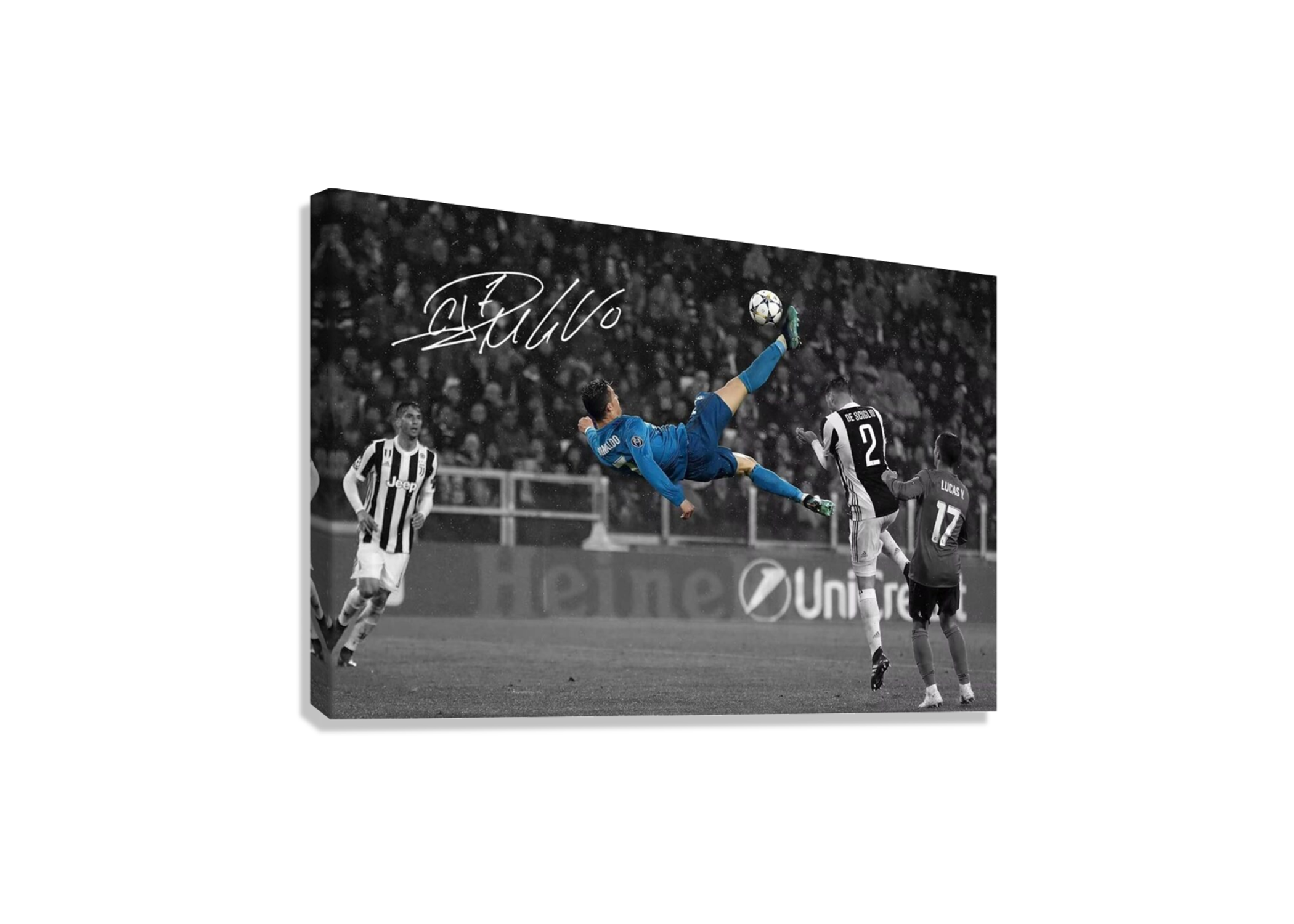 CRISTIANO RONALDO DOUBLE KICK CANVAS POSTER