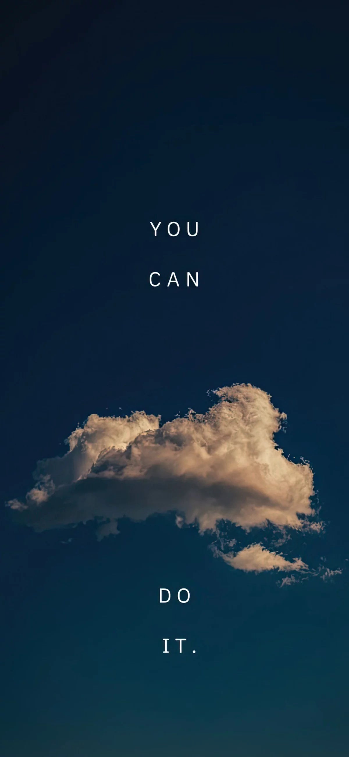 DARK BLUE SKY INSPIRATIONAL CANVAS POSTER