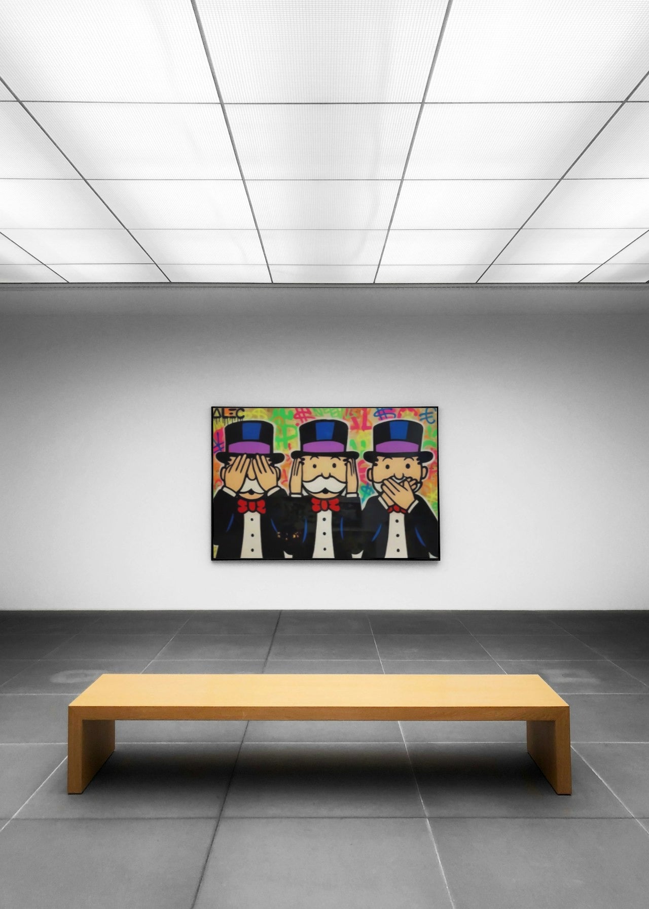 MONOPOLY GRAFFITI CANVAS POSTER