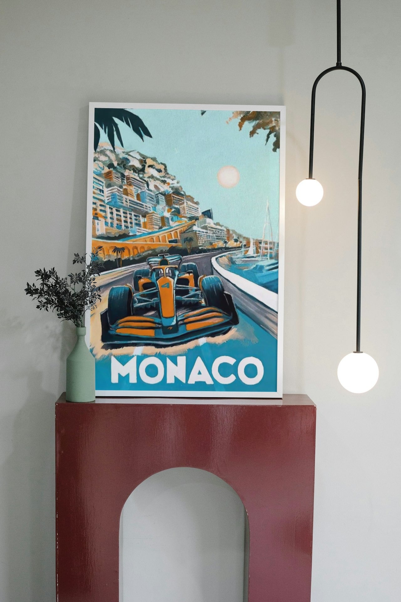 MONACO F1 CANVAS POSTER