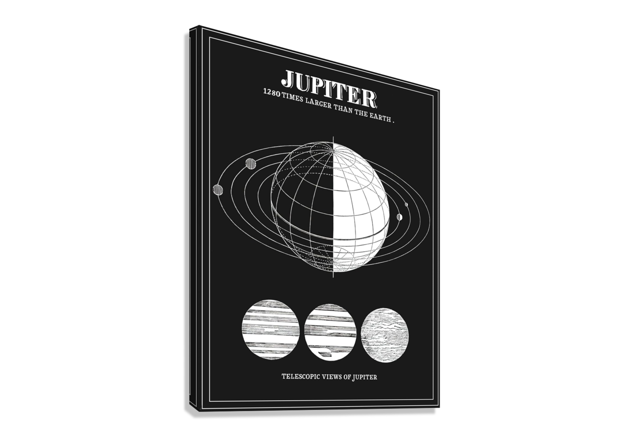 JUPITER ASRTONOMY CANVAS POSTER