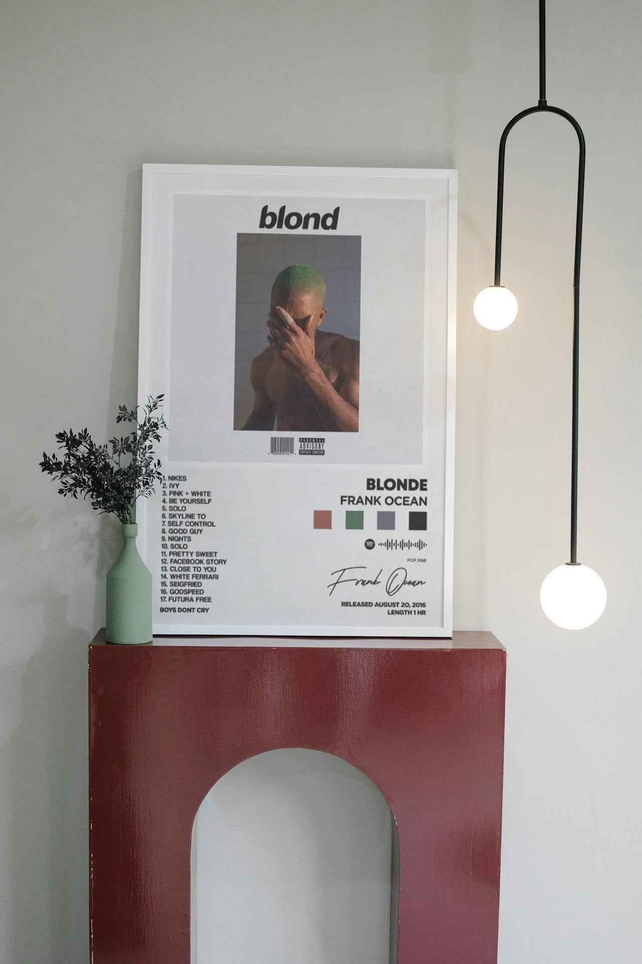 FRANK OCEAN " BLOND " CANVAS POSTER