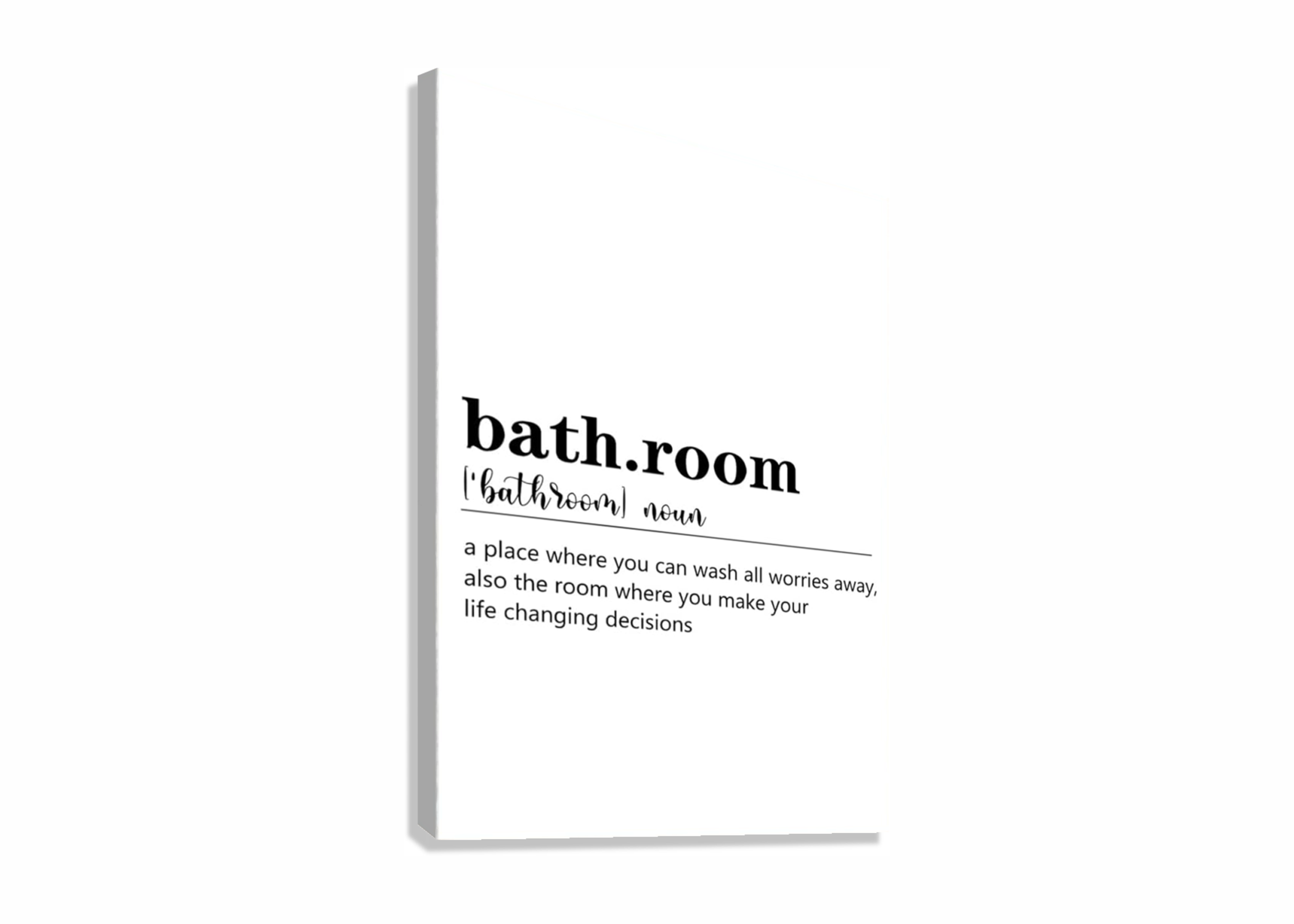 BATHROOM FUNNY CANVAS POSTER
