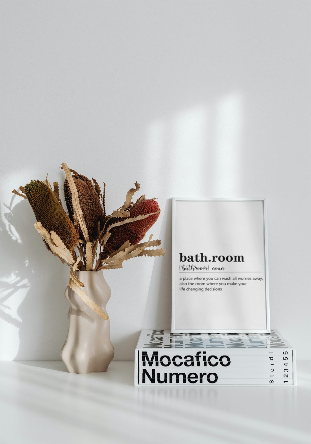 BATHROOM FUNNY CANVAS POSTER