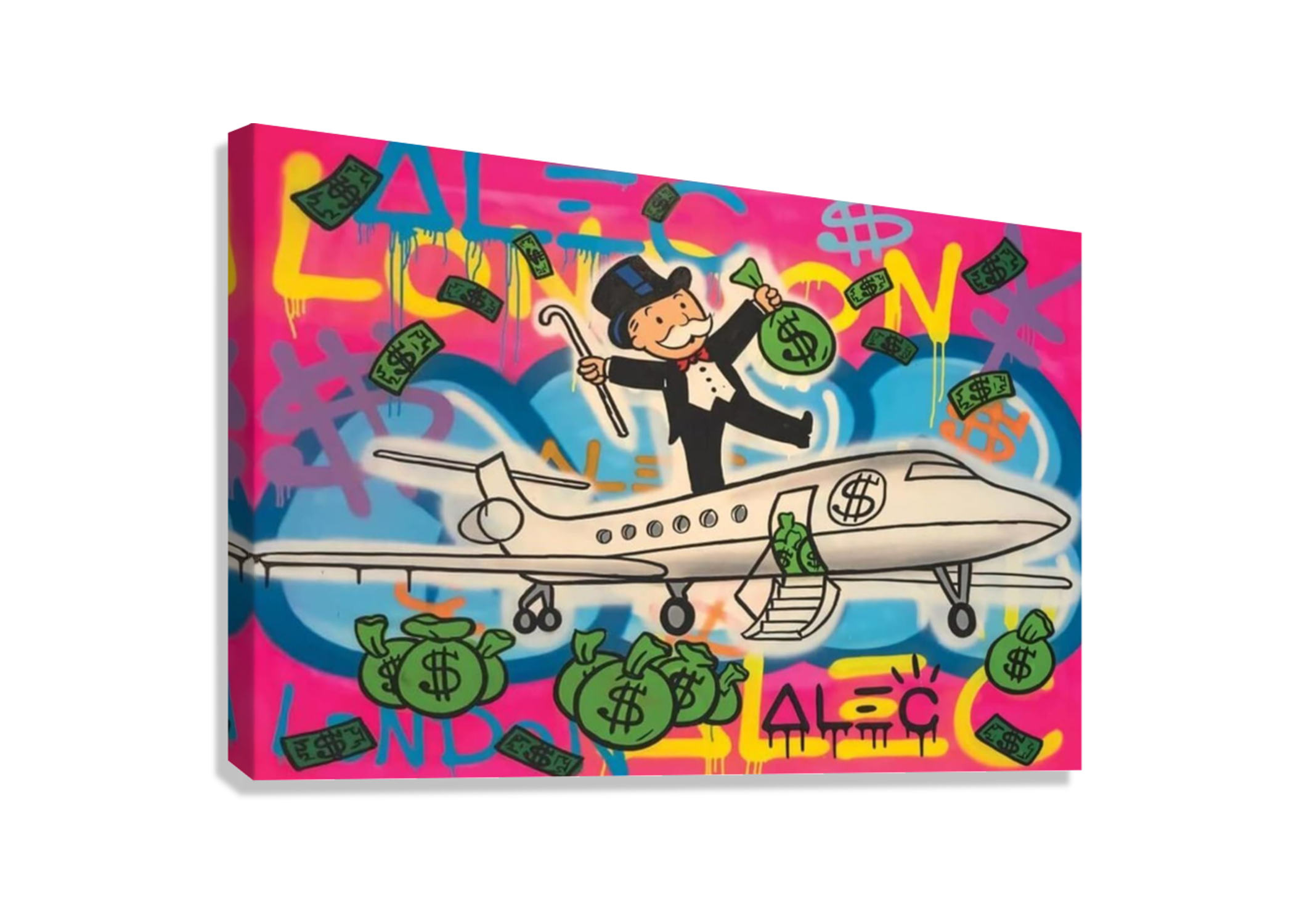 MONOPOLY AIRLINE CANVAS POSTER