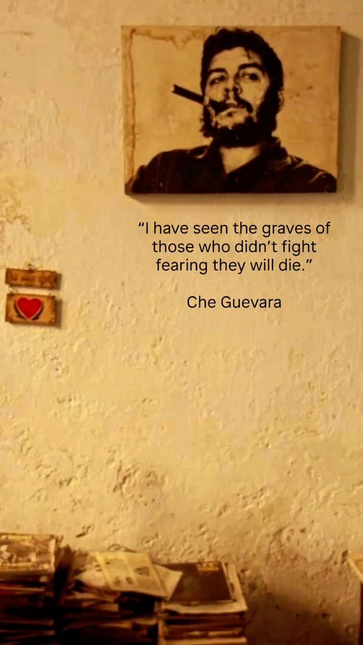 CHE GUEVARA REVOLUTION QUOTE CANVAS POSTER