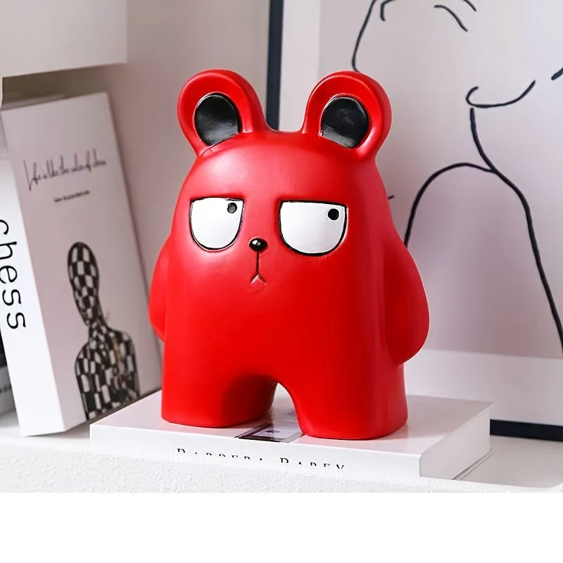 Tnessential Collectible Figurines Cute Rabbit & Bear Figurines 3D Decor