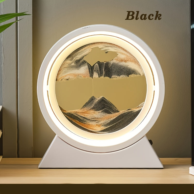 Tnessential Usb-powered 3D Quicksand Art Night Light with LED Light 3D Decor