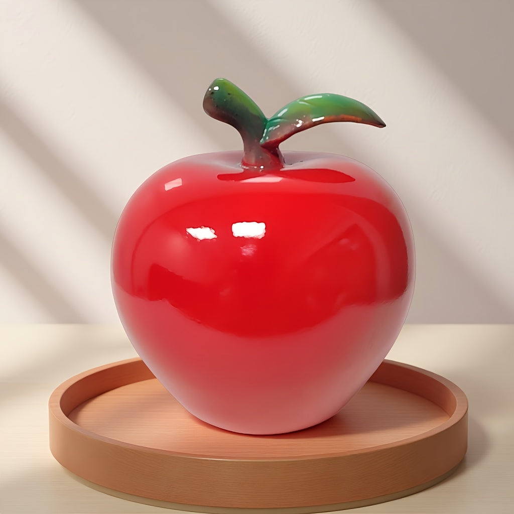Tnessential Cute Apple Resin Sculpture Ornament 3D Decor