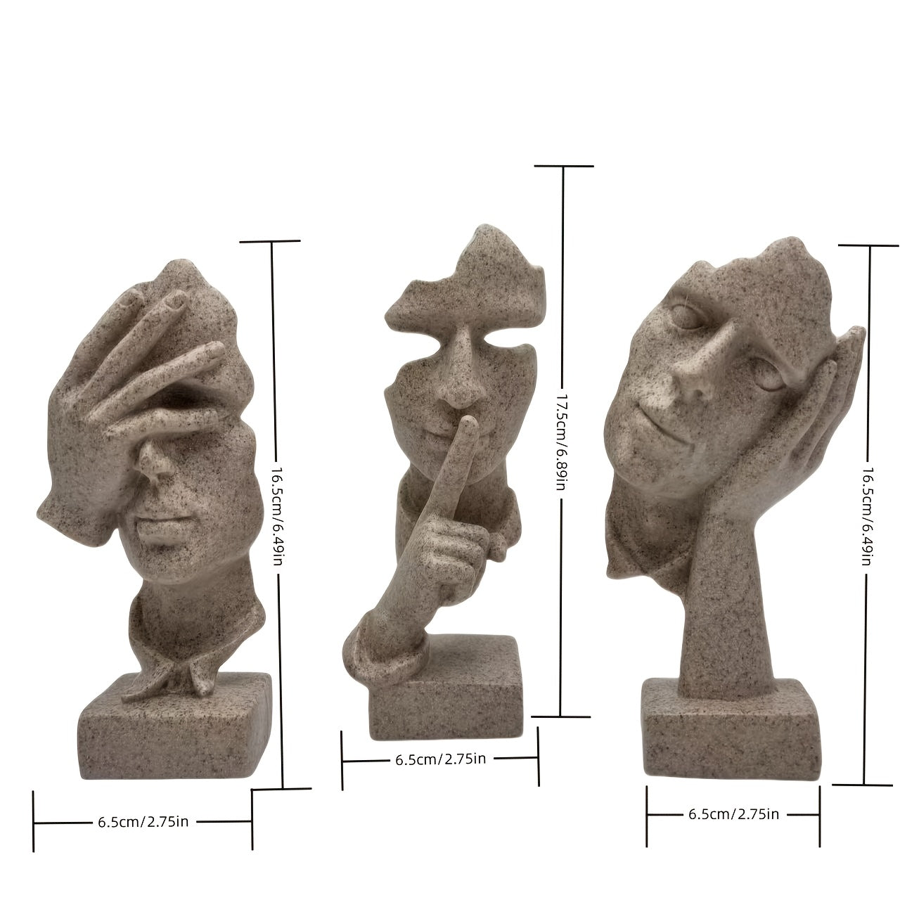 Tnessential European Handicraft Decoration Simple Abstract Character 3D Decor