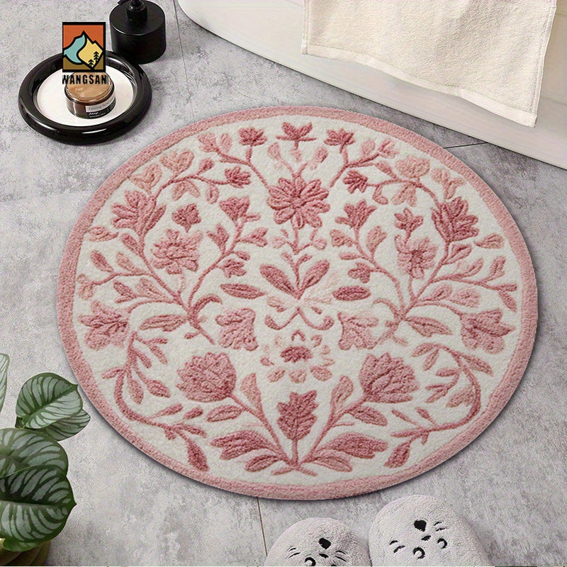 PINK ROUND 3 RUG view 5