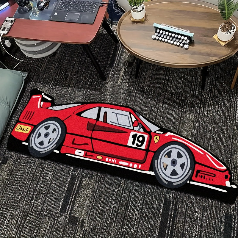 RED CAR RUG view 2
