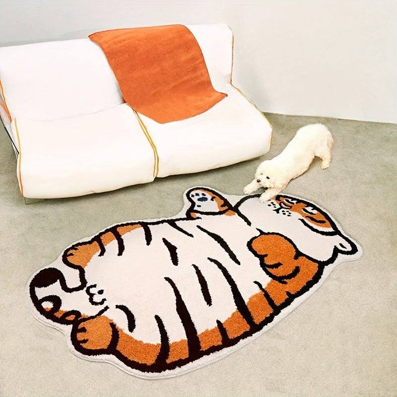 BEIGE TIGER RUG view 2