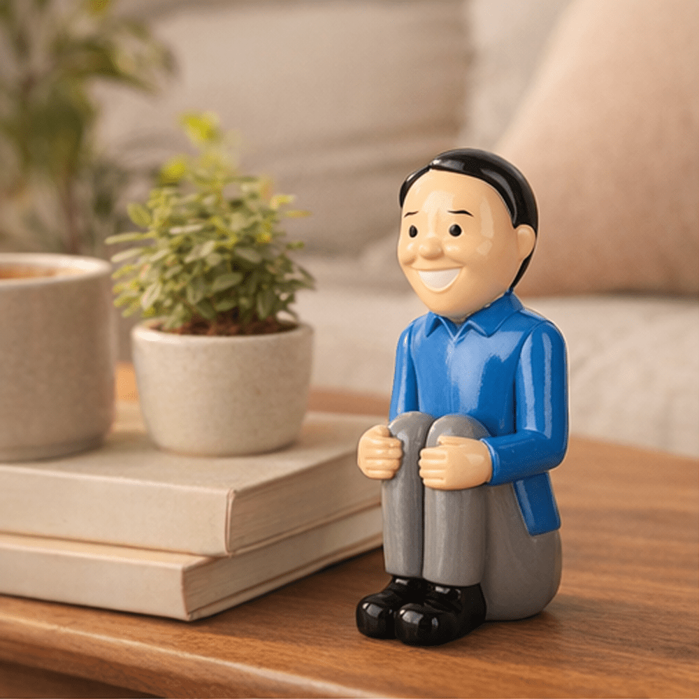 Tnessential Funny Resin Figurine Kneeling Embrace 3D Decor