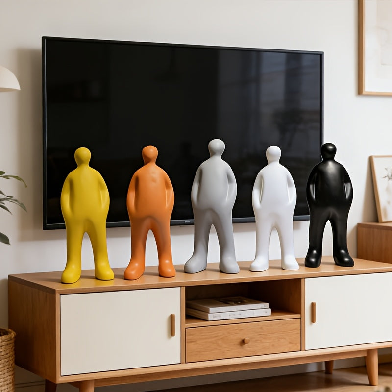 Tnessential Modern Art Abstract Walker Figure Resin Ornament 3D Decor