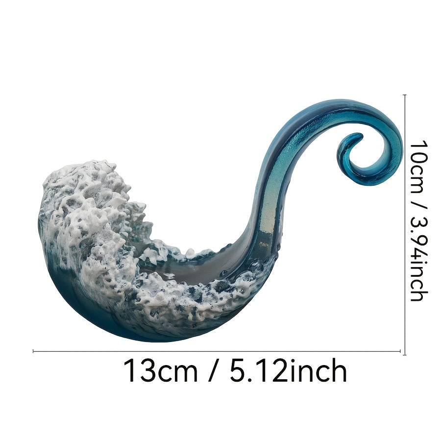 Tnessential Summer Tumbling Waves Resin Ornament 3D Decor