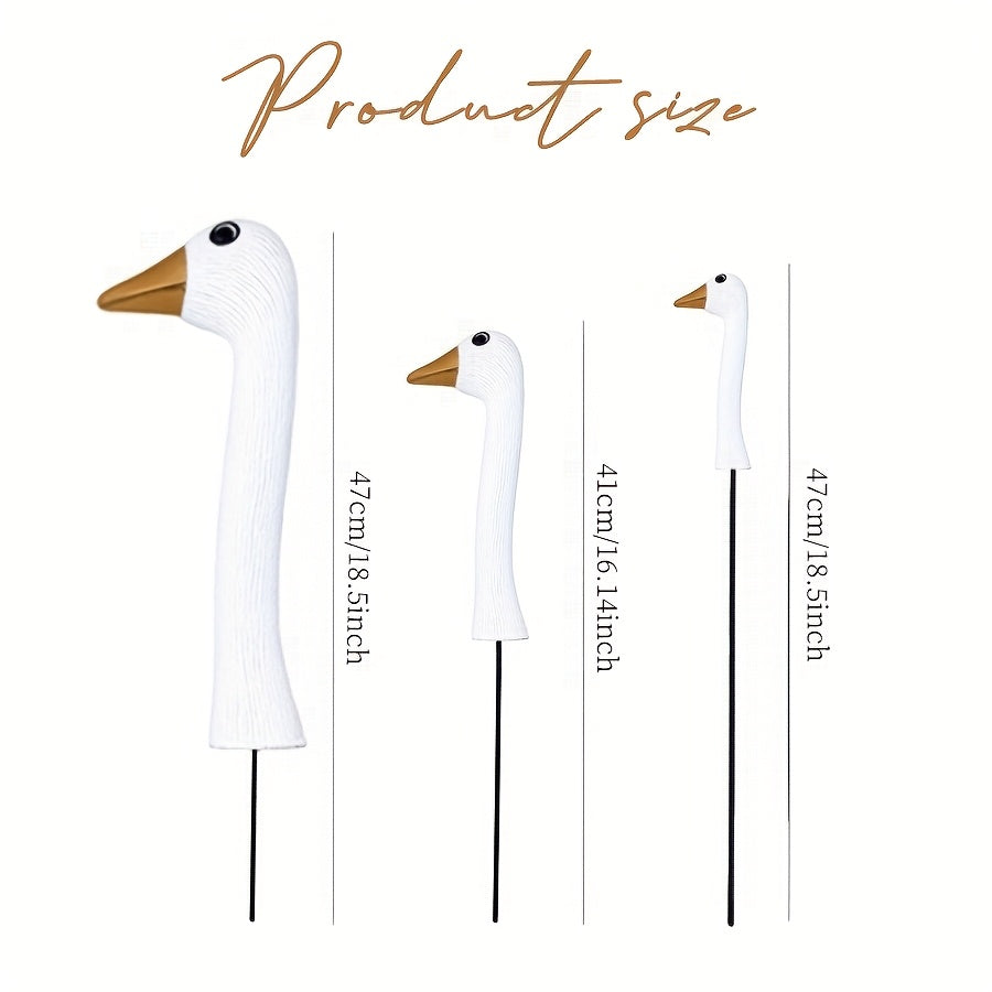 Tnessential D Three-piece Goose Head Set 3D Decor