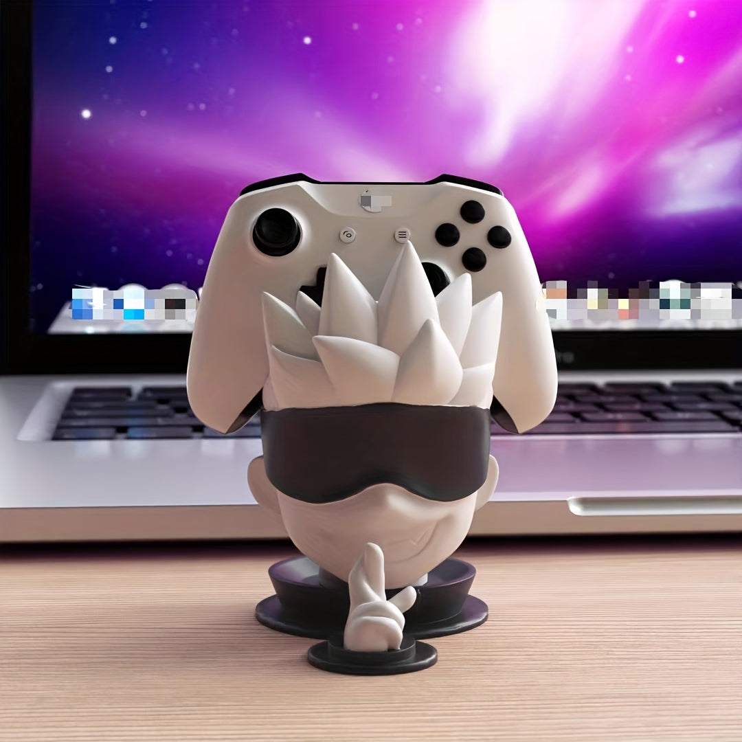 Tnessential U002fset Blindfolded Big Head Statue Game Controller Stand 3D Decor