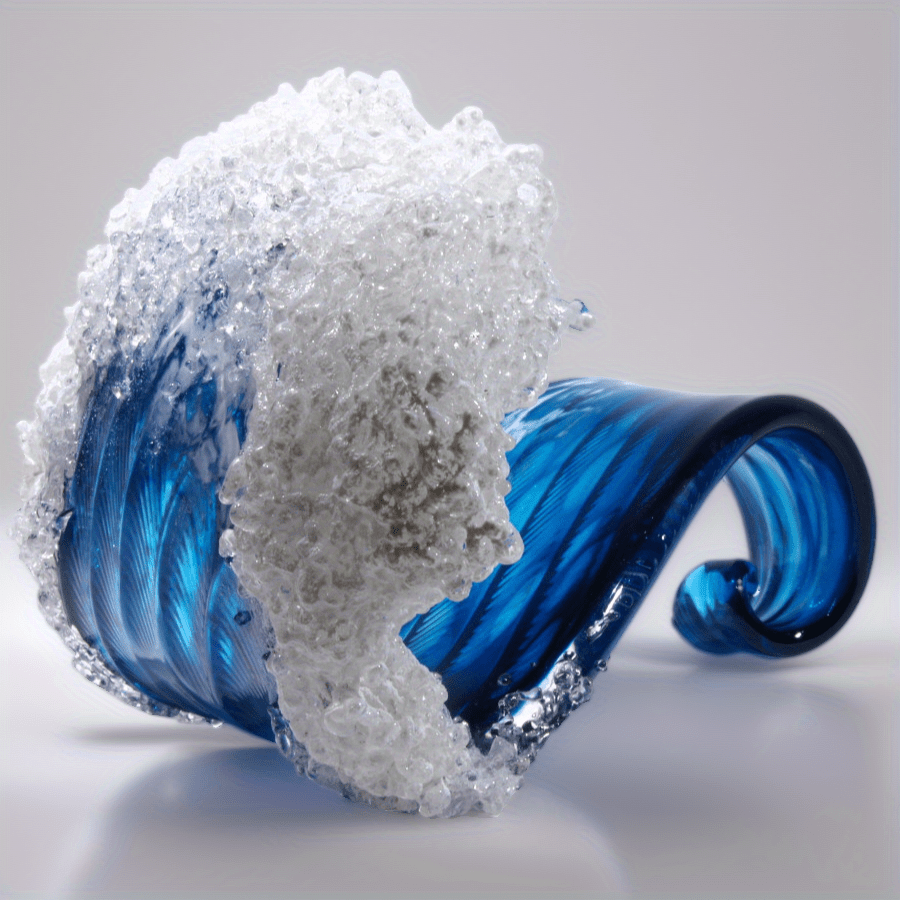 Tnessential Summer Tumbling Waves Resin Ornament 3D Decor