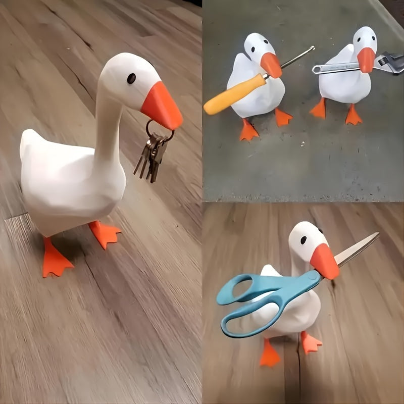 Tnessential Magnetic Goose Key Is Chain Sculpture 3D Decor