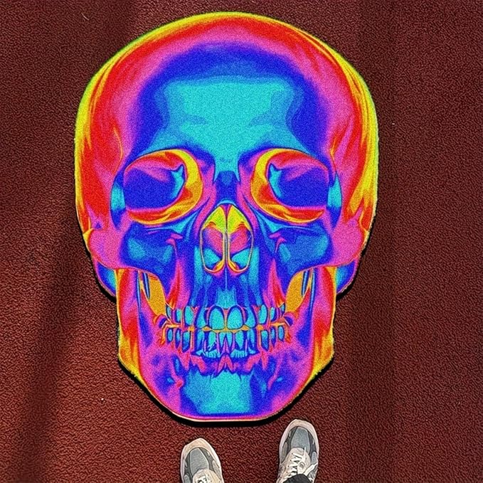 TRIPPY SKULL RUG