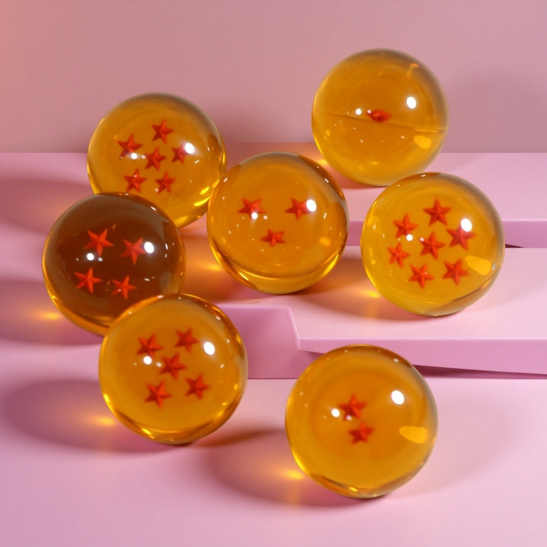 Tnessential Anime Dragon Ball 7 Dragon Balls Action Figure Model 3D Decor