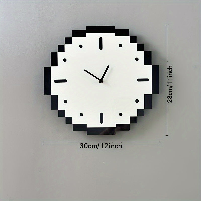 Tnessential Pixel Clock Ation 3D Decor
