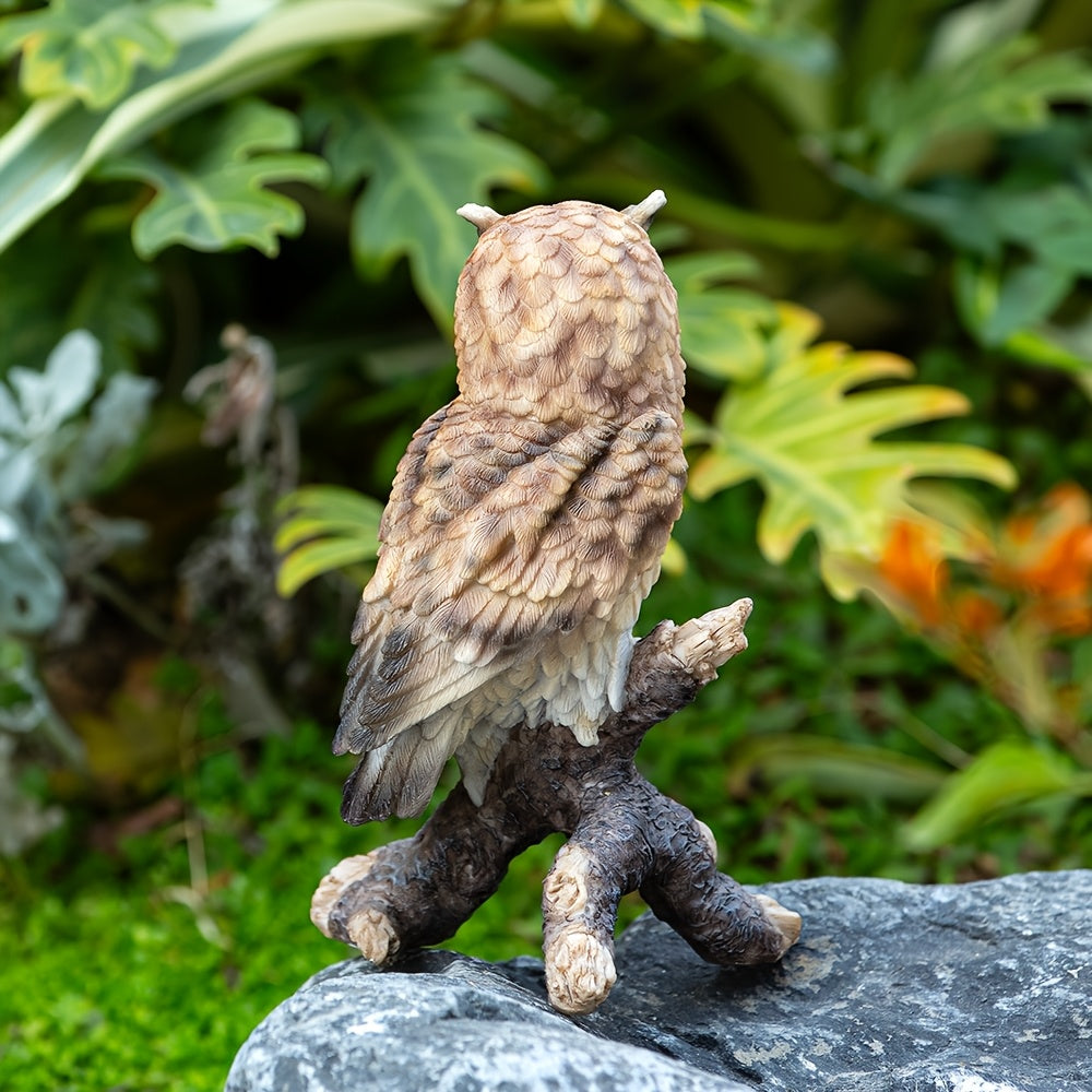 Tnessential Realistic Garden Owl Statue 3D Decor