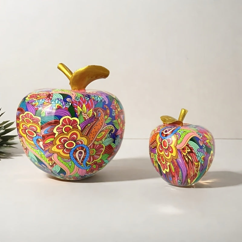 Tnessential Vibrant Apple Figurine 3D Decor
