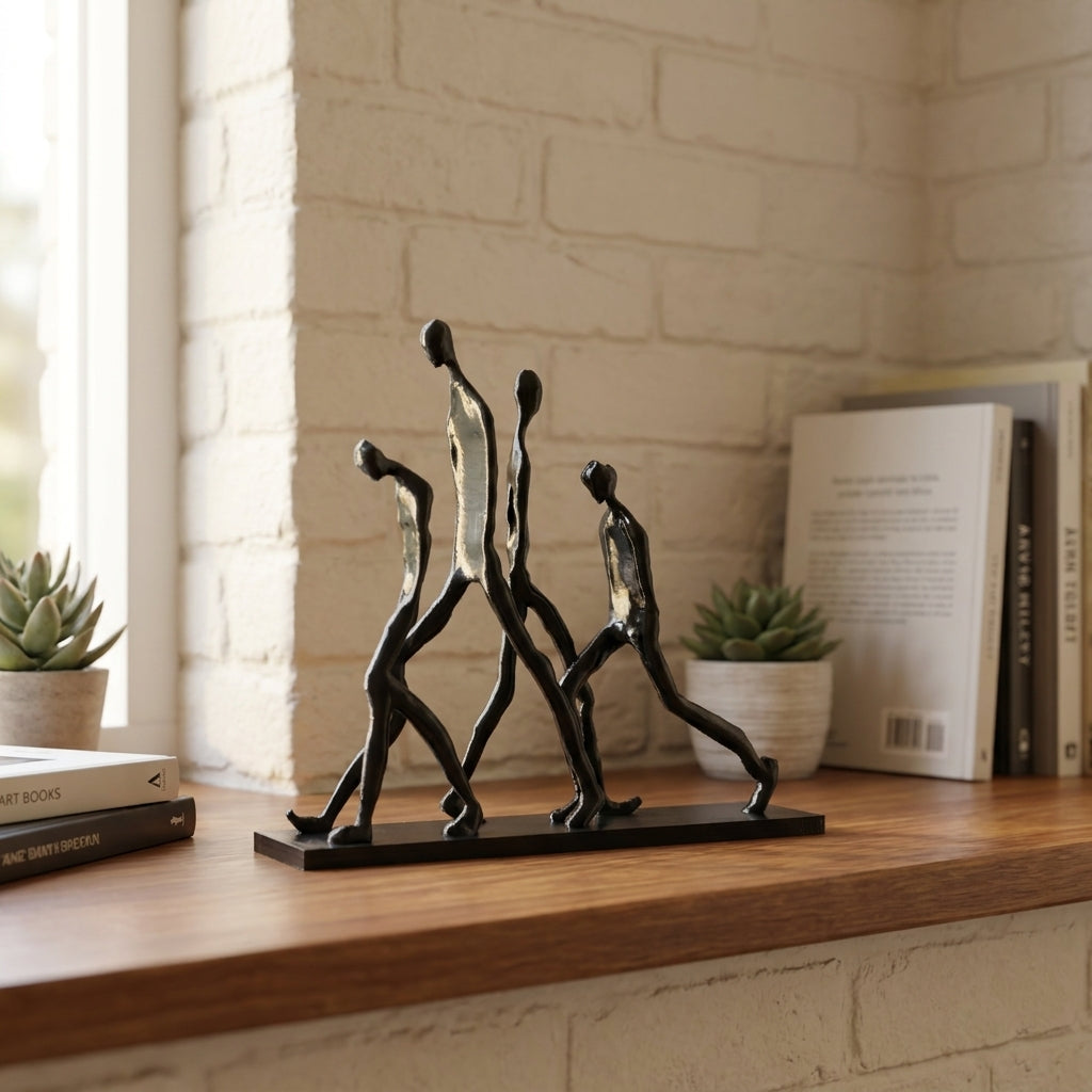 Tnessential Modern Abstract Human Movement Figurine 3D Decor