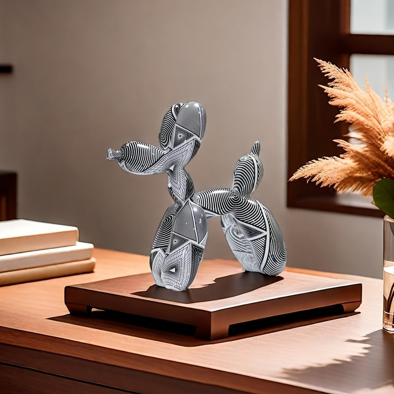 Tnessential Elegant Nordic Style Resin Balloon Dog Decoration 3D Decor