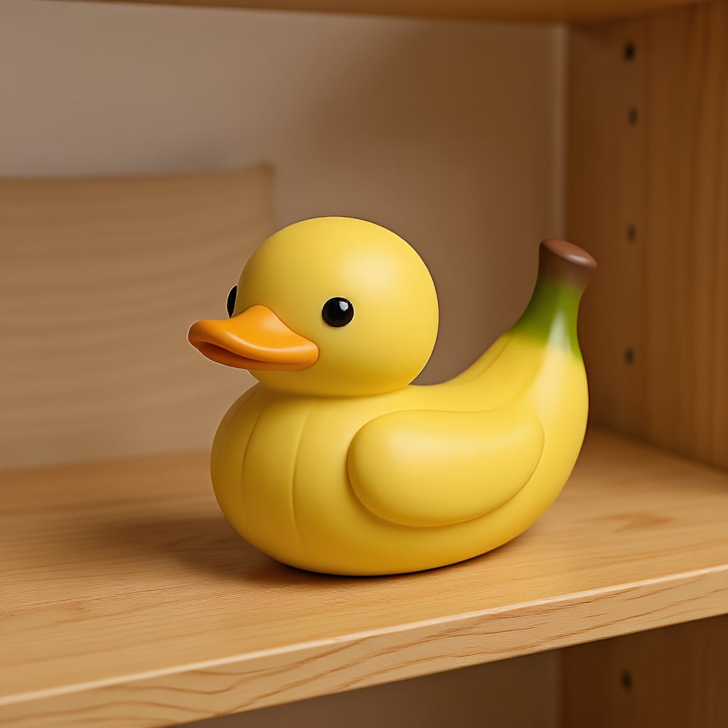 Tnessential Strawberry Banana Duck Decorative Statue 3D Decor