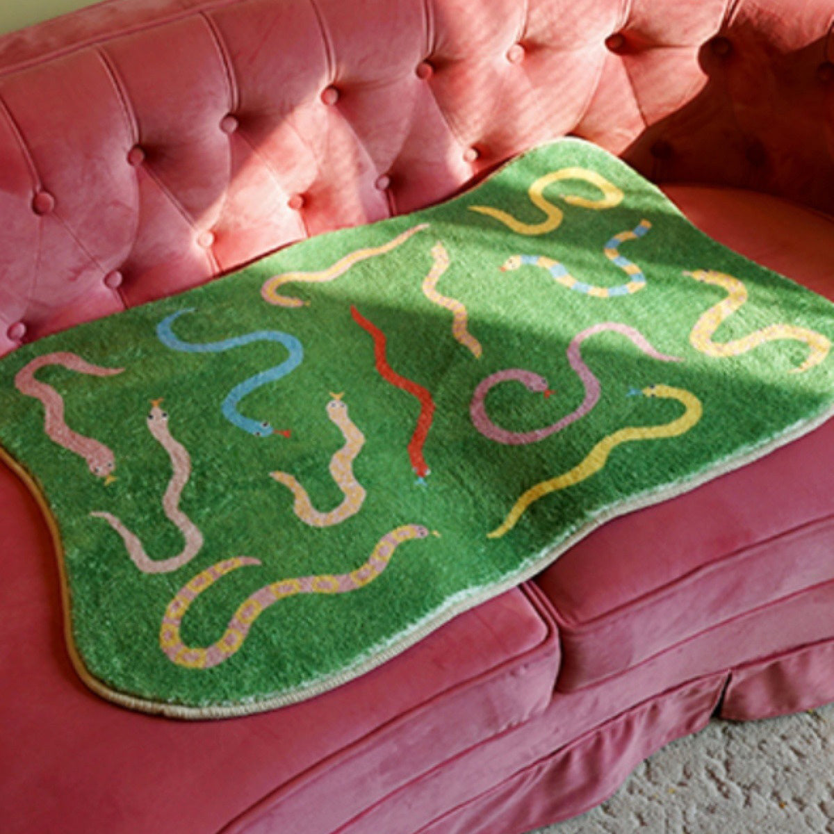 GREEN SNAKE RUG view 6