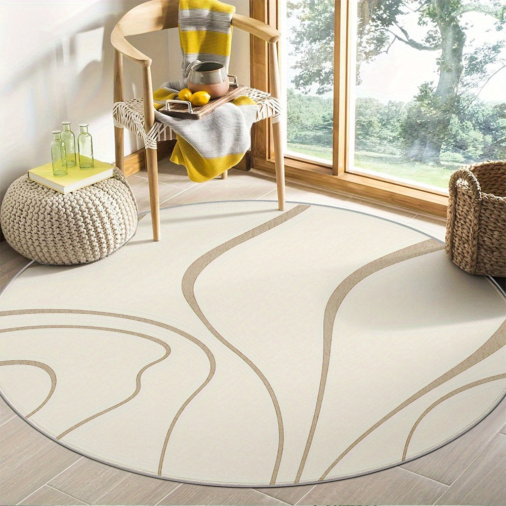 BEIGE ABSTRACT 3 RUG view 4