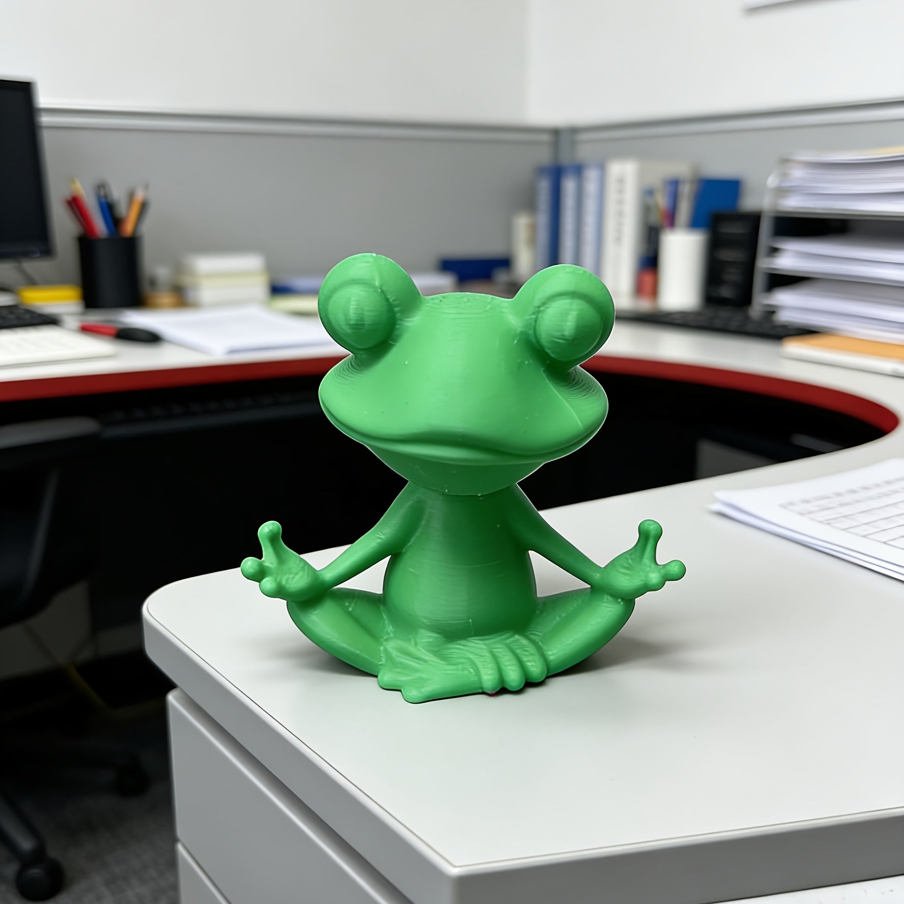 Tnessential Zen Frog Meditation Statue 3D Decor