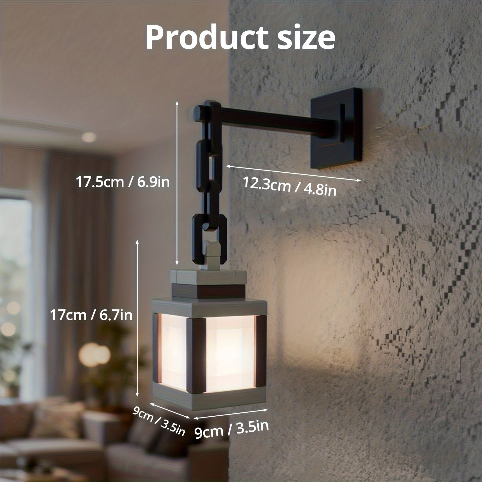 Tnessential Pixelated Lantern Night Light 3D Decor