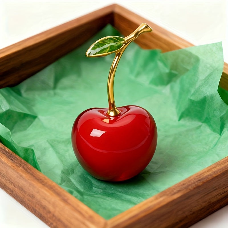 Tnessential Simulated Crystal Cherry Statue 3D Decor