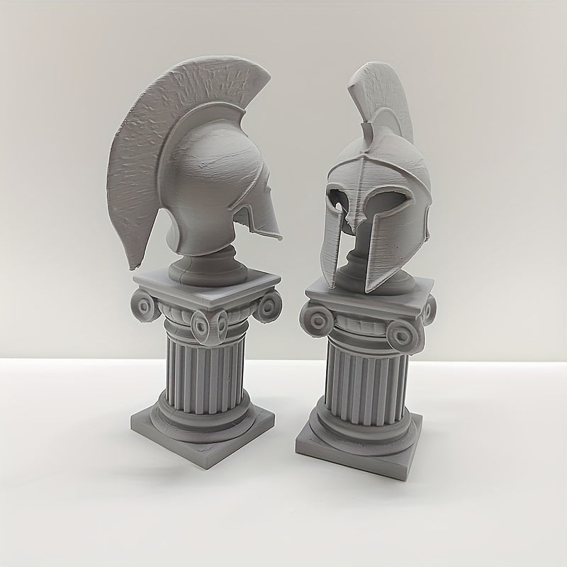Tnessential Modern Abstract Art Spartan Warrior Sculpture Figurine 3D Decor