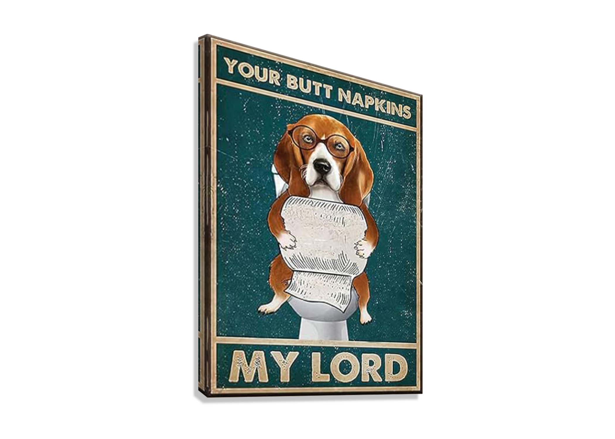 FUNNY CUTE DOG CANVAS POSTER