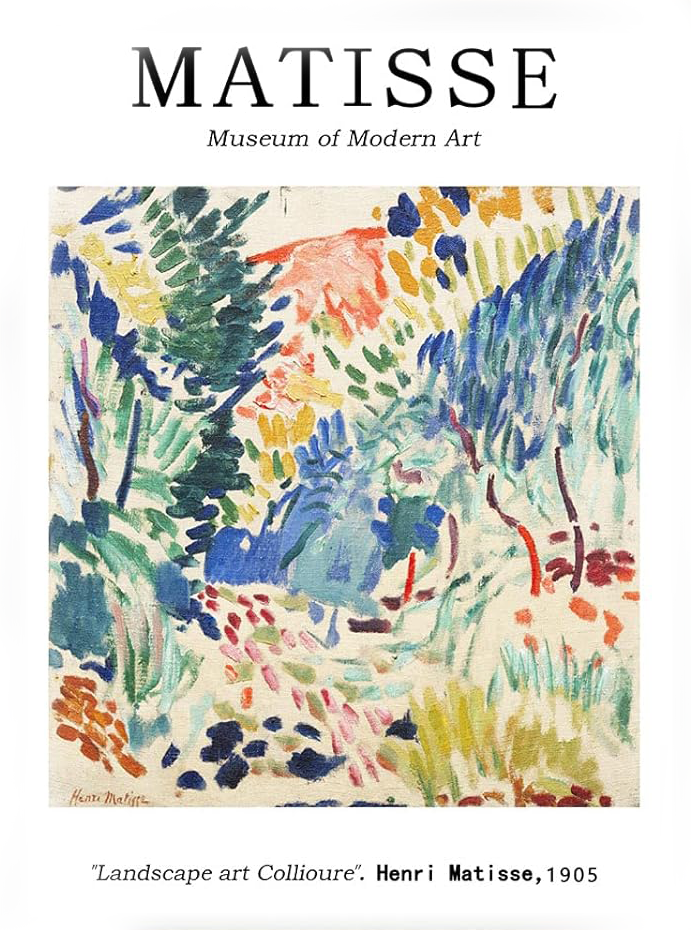 HENRI MATISSE ART CANVAS POSTER