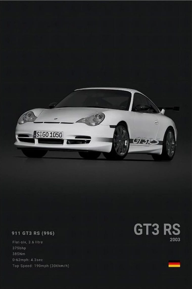 PORCHE GT3 RS 2003 CANVAS POSTER